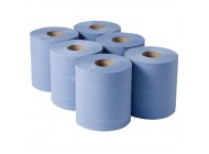 Centrefeed Embossed 2 Ply Blue 175 x 80M (Packed 6) 	     